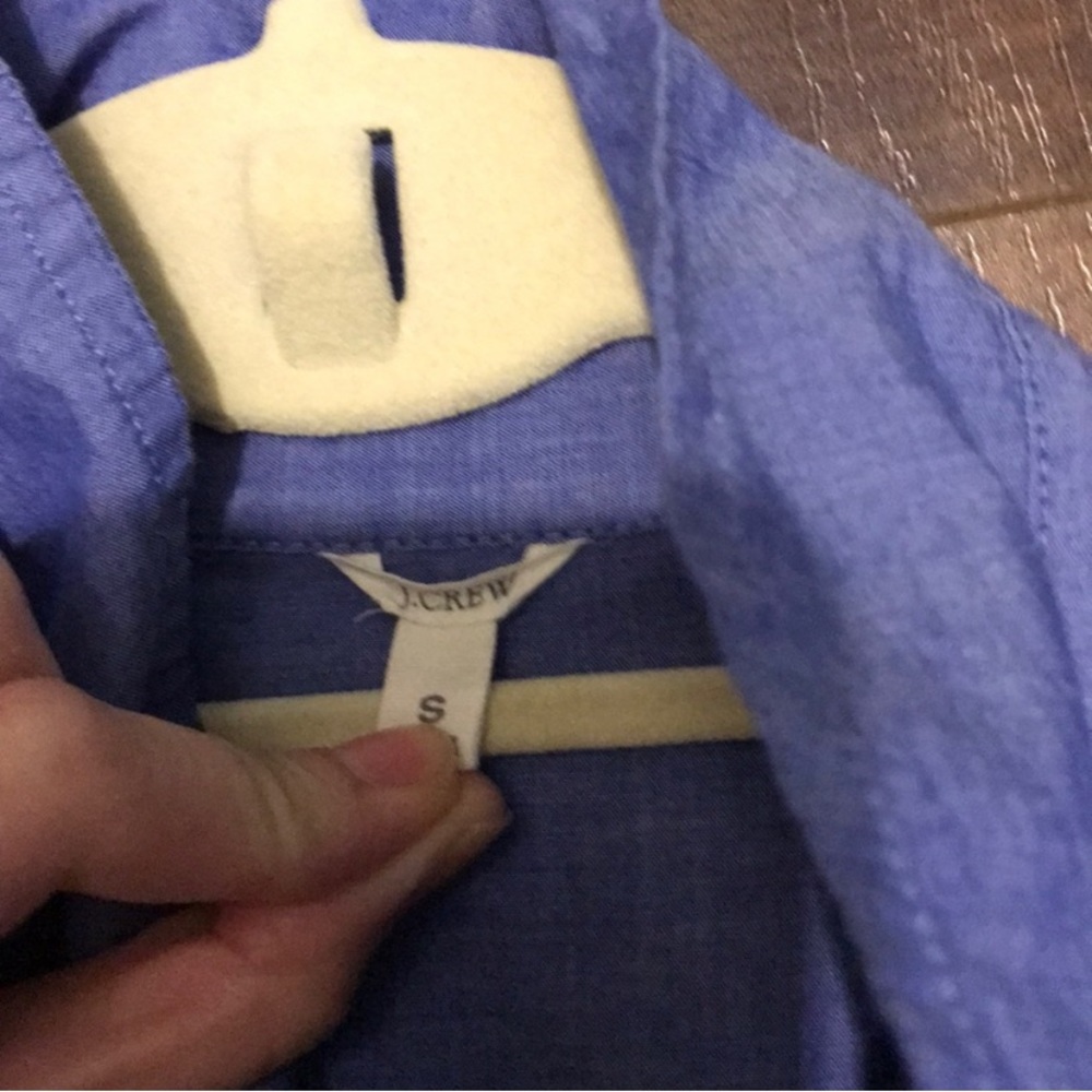 Jcrew Blue Button Down Coverup - image 2